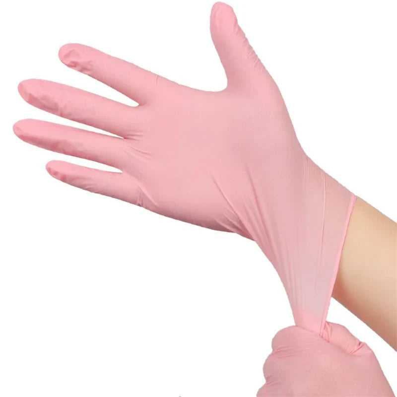 Pink Nitrile Gloves