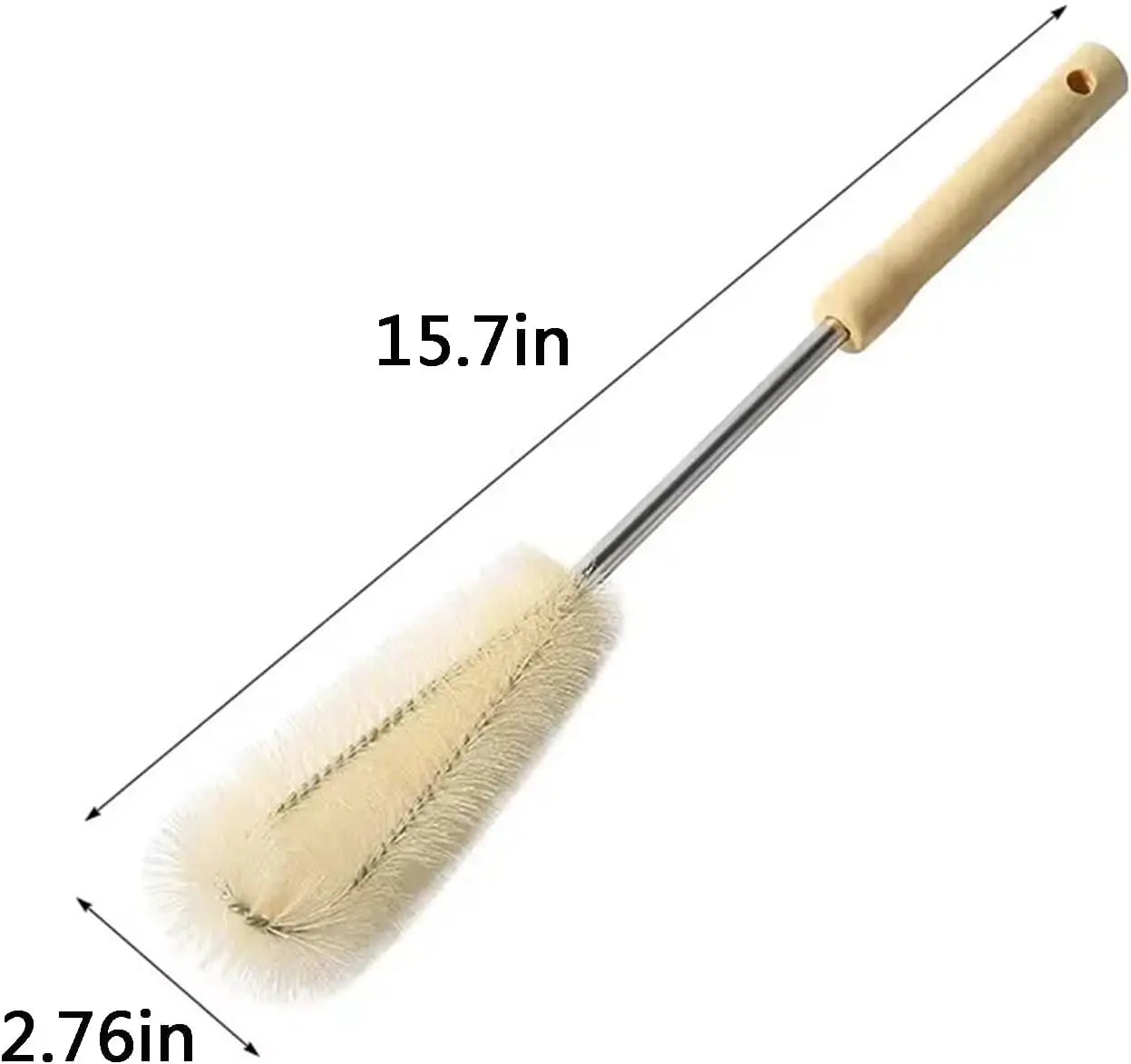 Bottle Brush with Wooden Handle