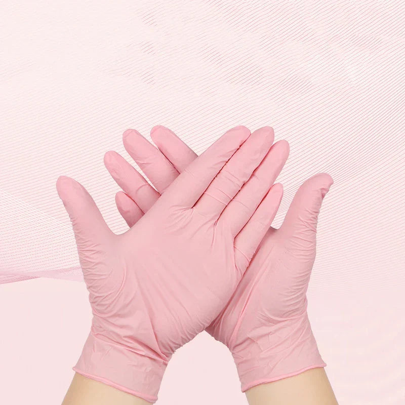Pink Nitrile Gloves