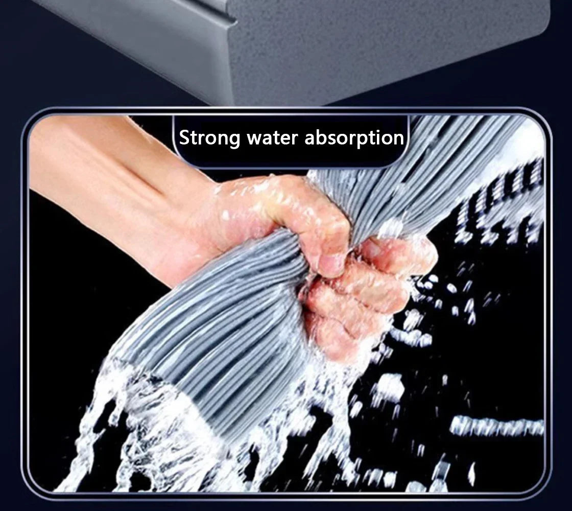 Squeezed Self-Draining Rubber Cotton Mop