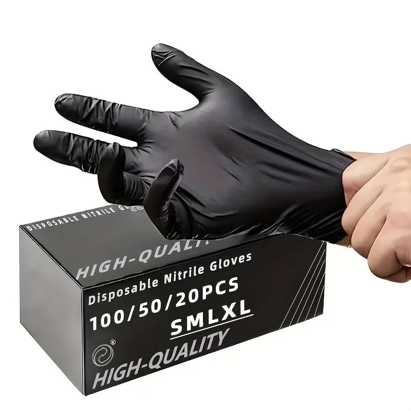 Black Nitrile Gloves