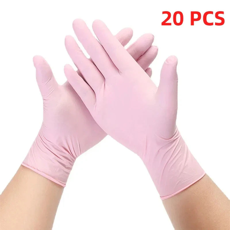 Pink Nitrile Gloves