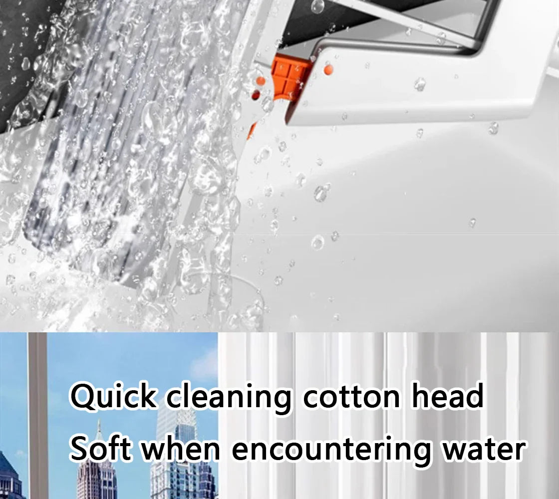 Squeezed Self-Draining Rubber Cotton Mop