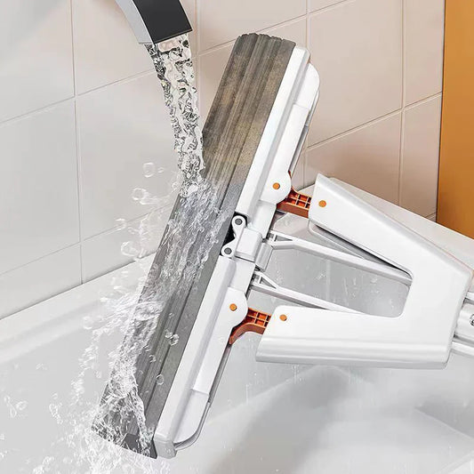 Squeezed Self-Draining Rubber Cotton Mop